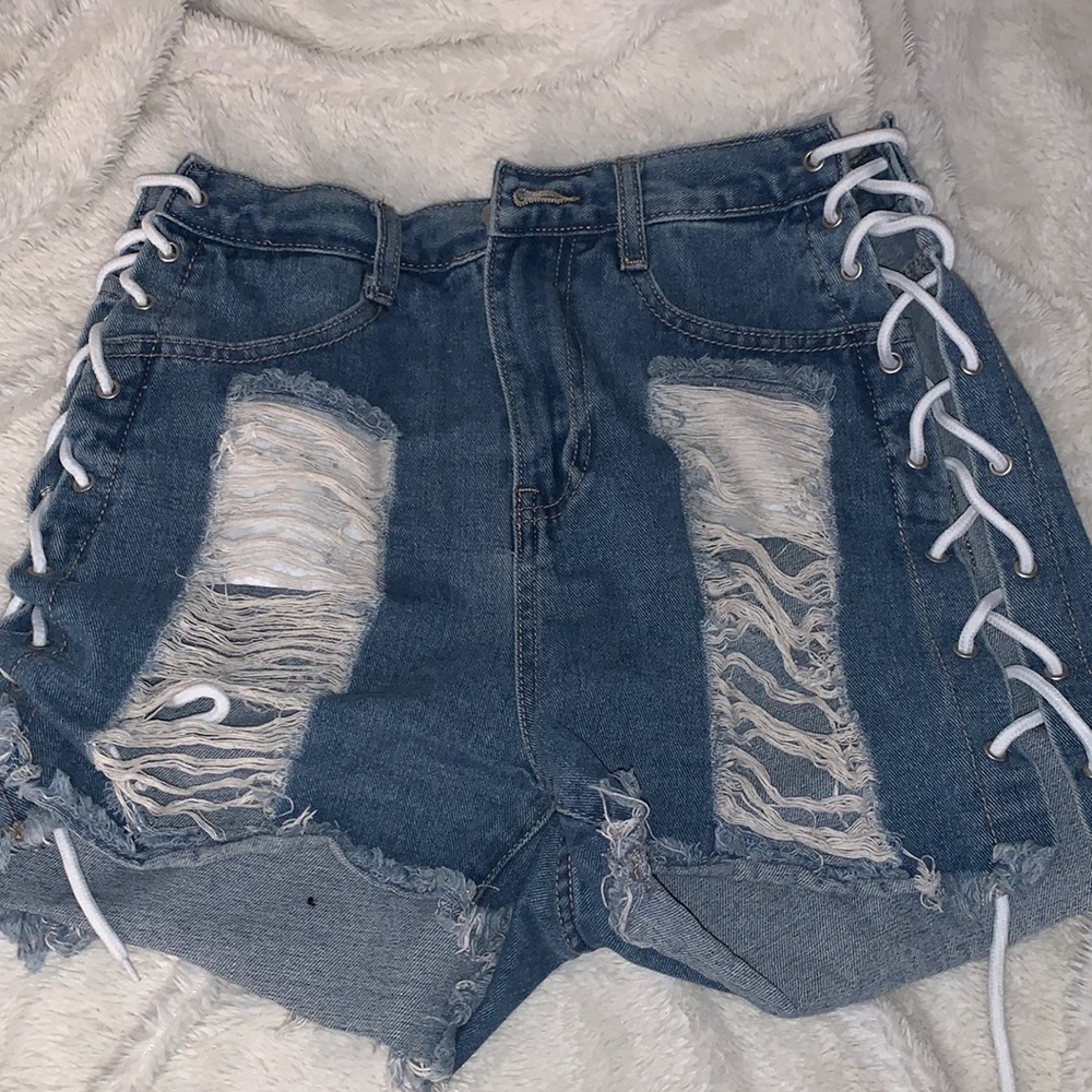 High waisted shorts